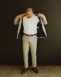 A job seeker preparing for an interview.