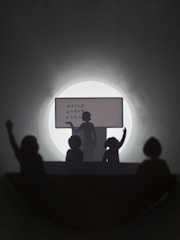 A teacher teaching a lesson