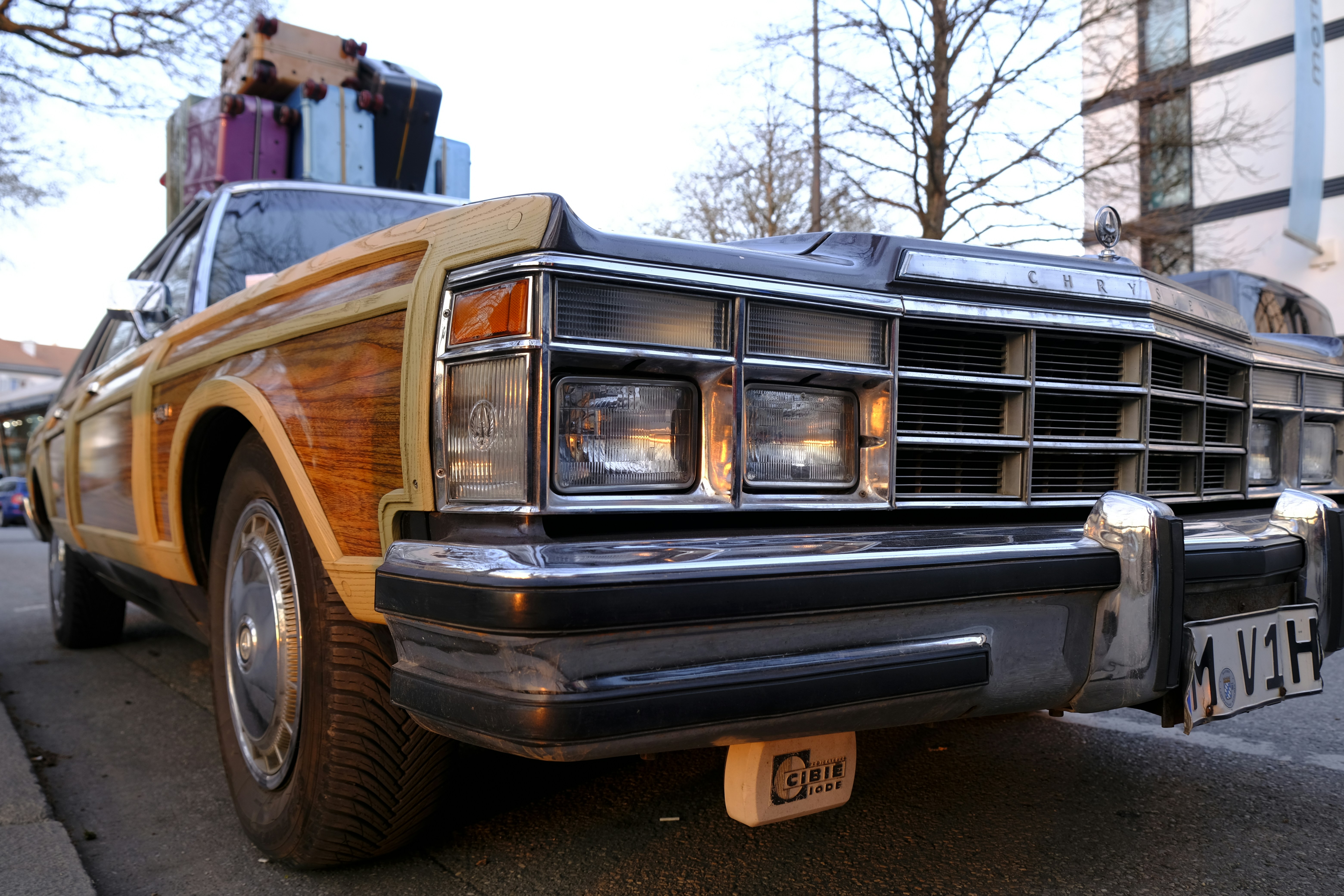 a car parked on the side of the road