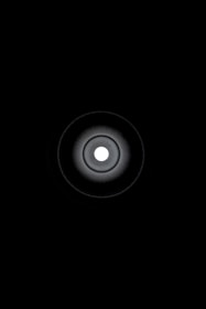 Minimalist graphic showing a single bright focal center surrounded by subtle signals.