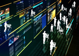 a group of people standing next to each other