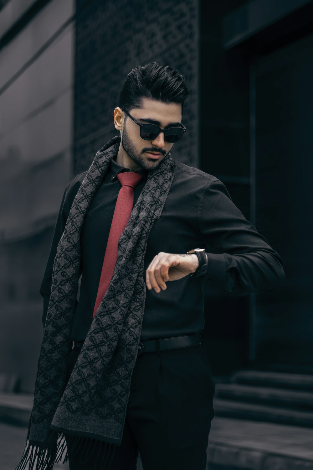 Man wearing black and red jacket and black pants outfit photo – Free  Menswear Image on Unsplash