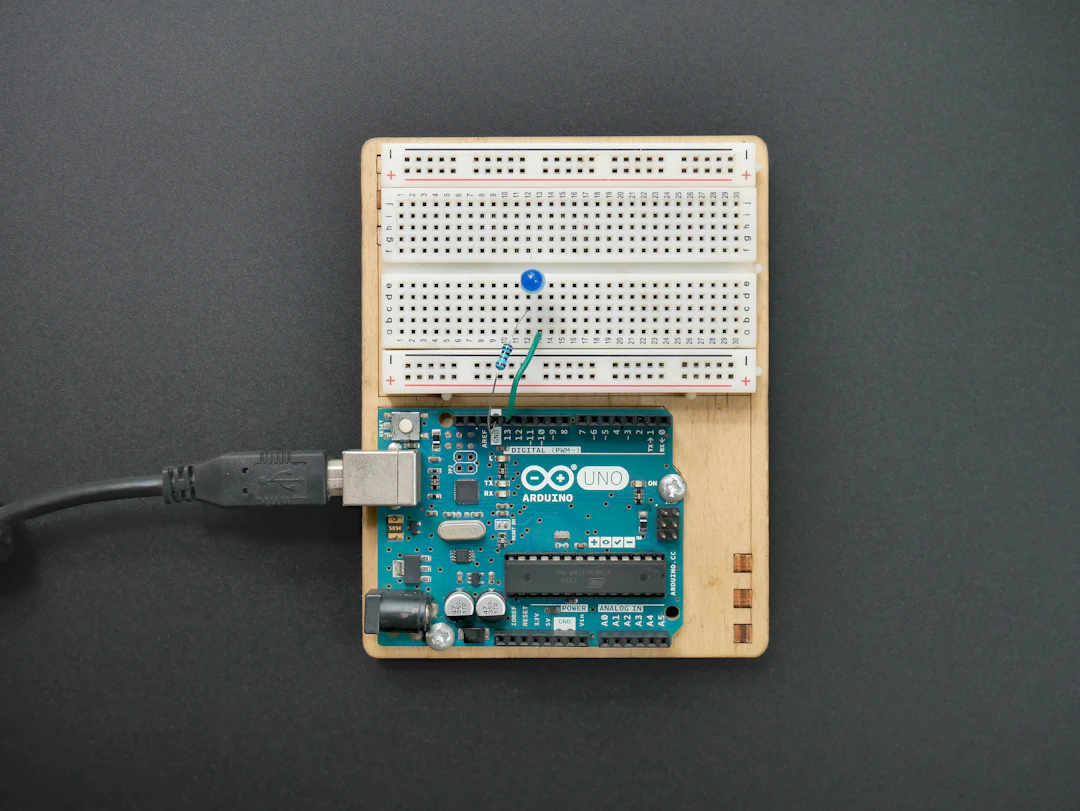 electronics development board and sensors