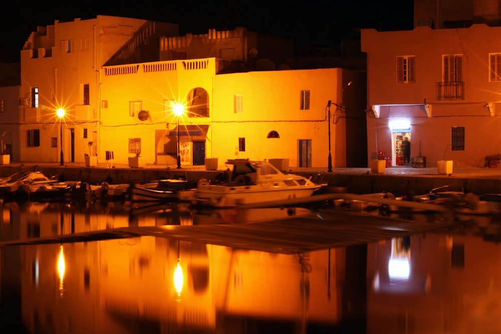 a couple of boats that are sitting in the water