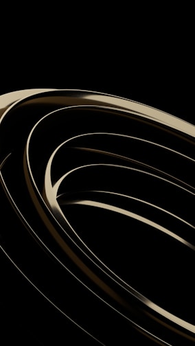 a black and white photo of a curved object