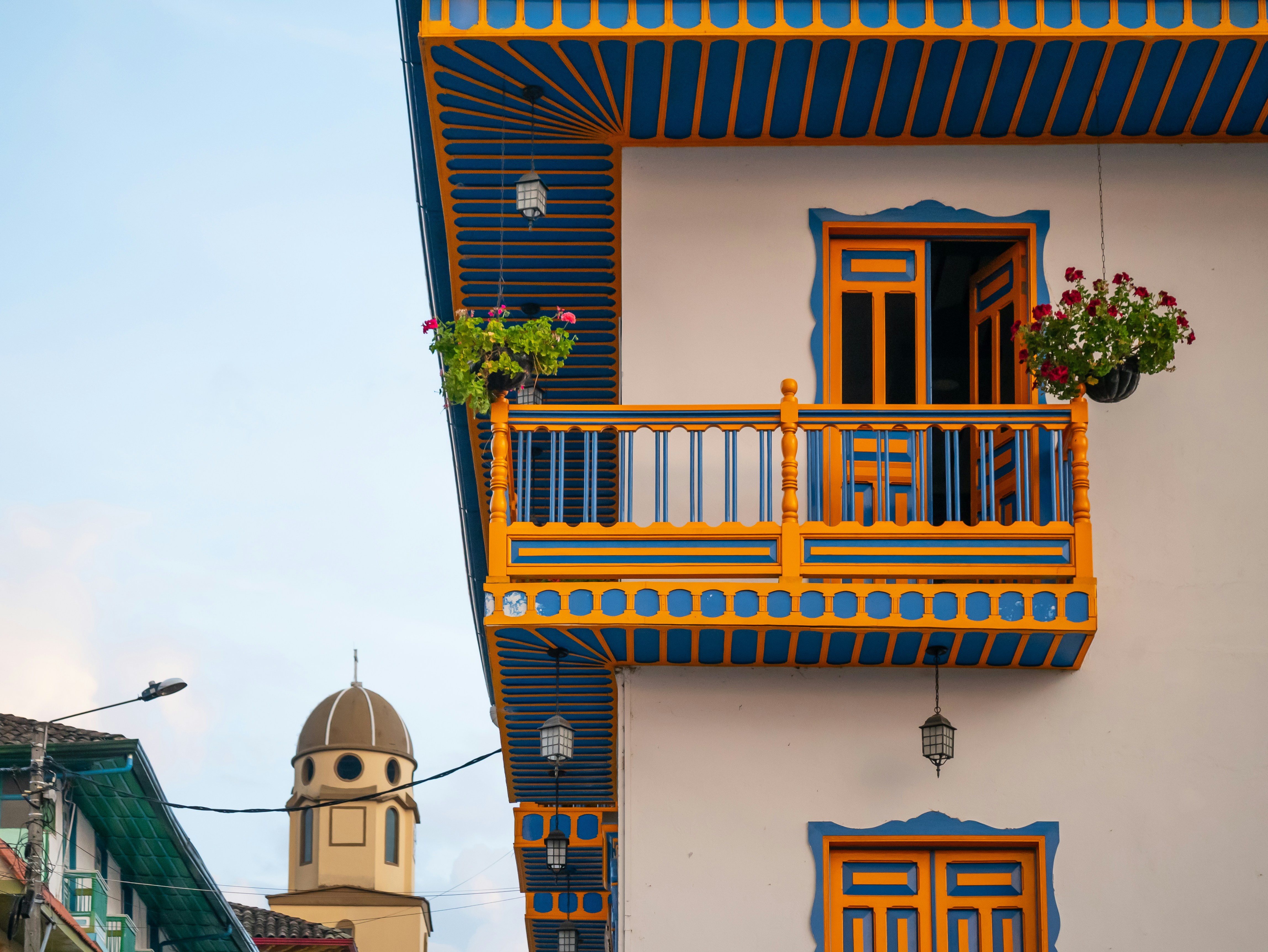 Salento colorful balcony detail