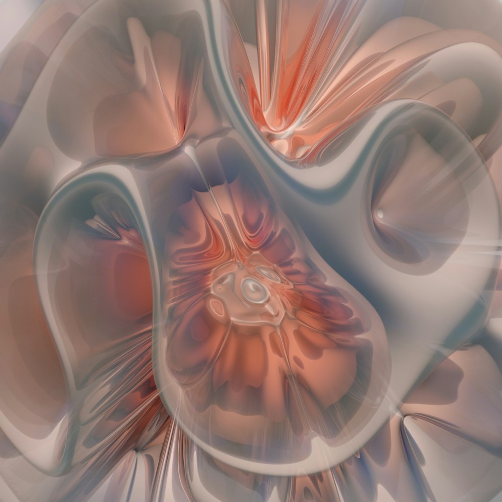 a computer generated image of an abstract flower