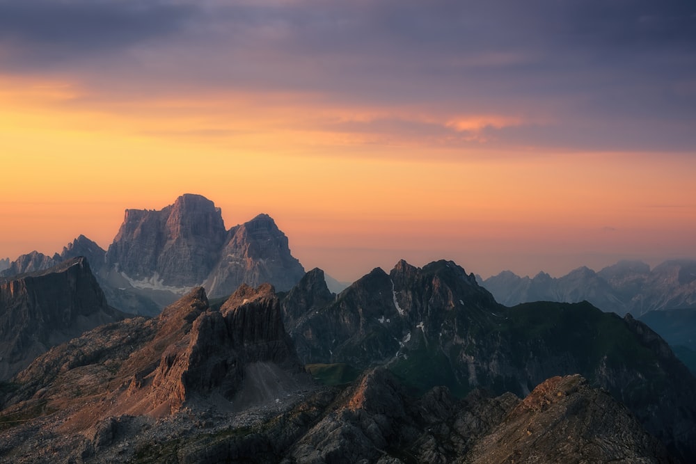 a canyon with a mountain in the background