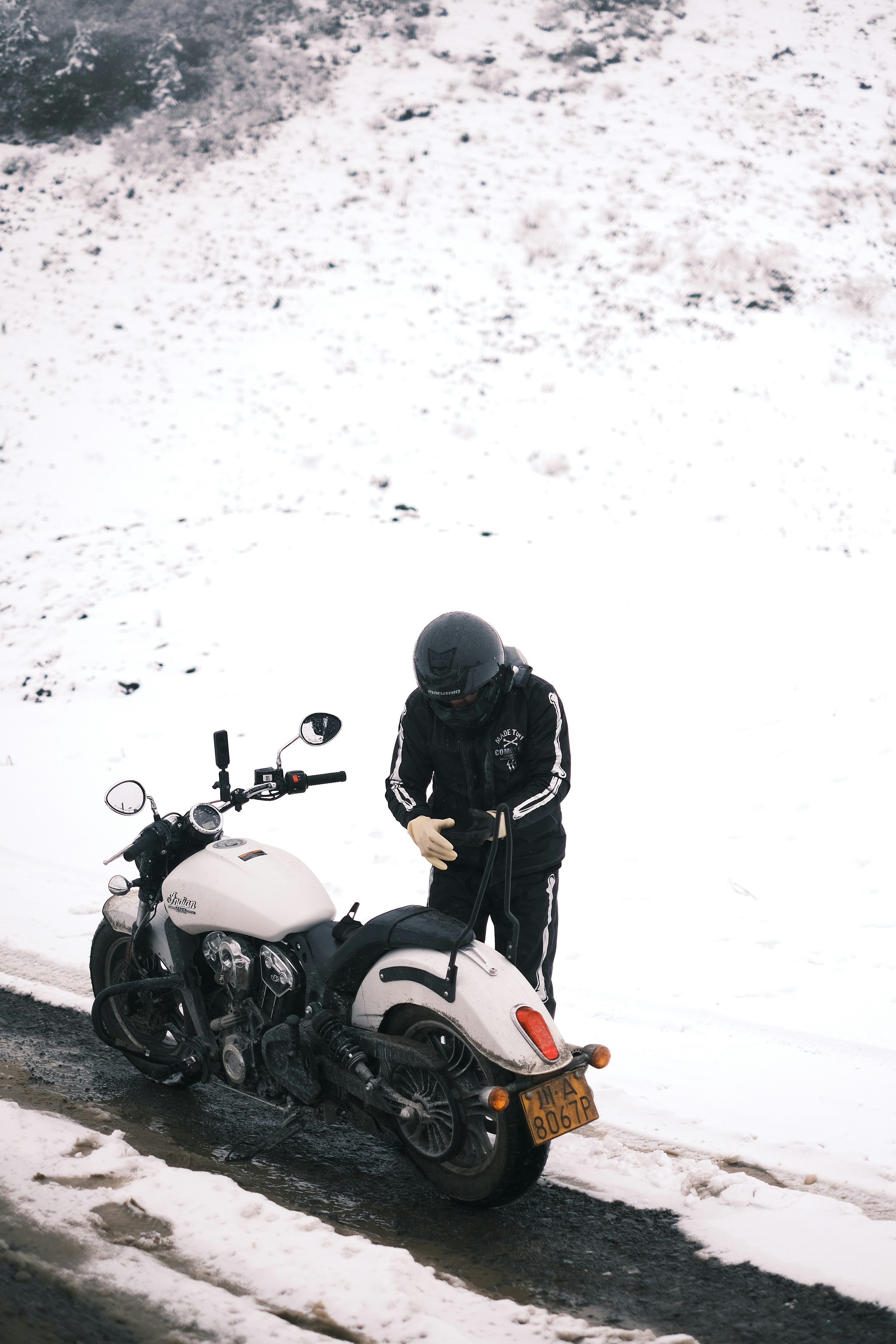 motorradfahrer winterkleidung