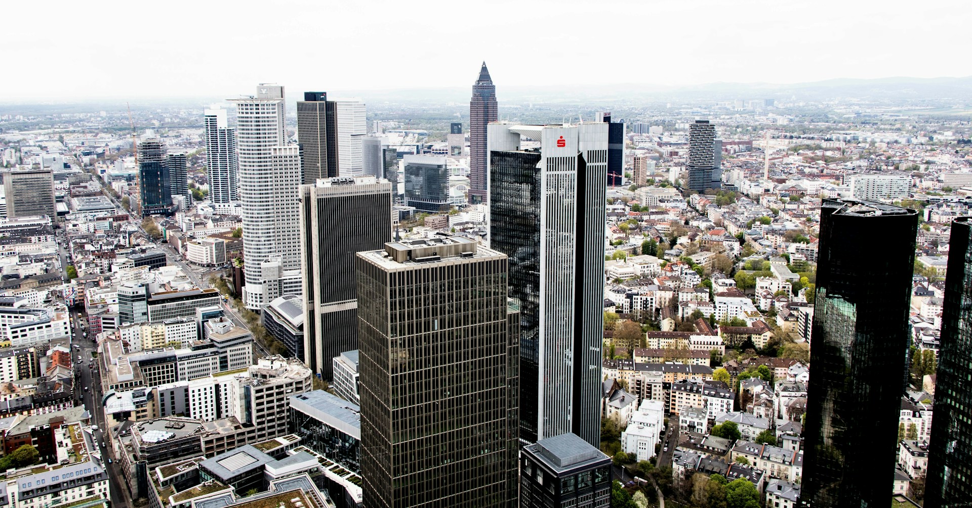 a view of a city from the top of a building