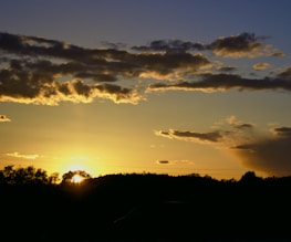 A serene landscape at sunset, symbolizing the passage of time and memories.