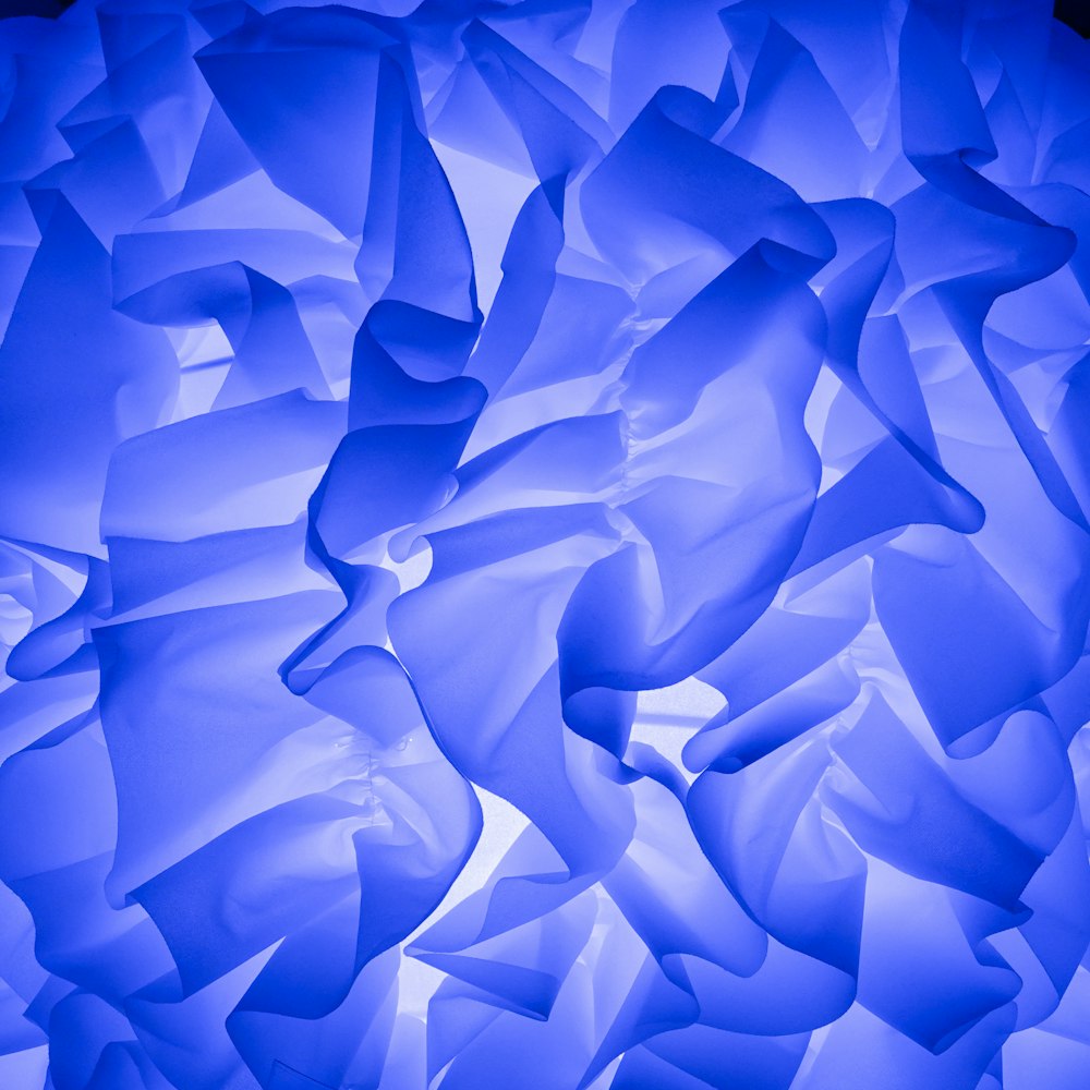 a close up view of a blue light