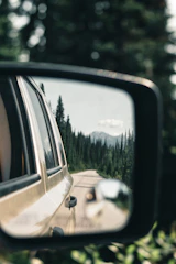 A car driving along a scenic route near Independence, Oregon.