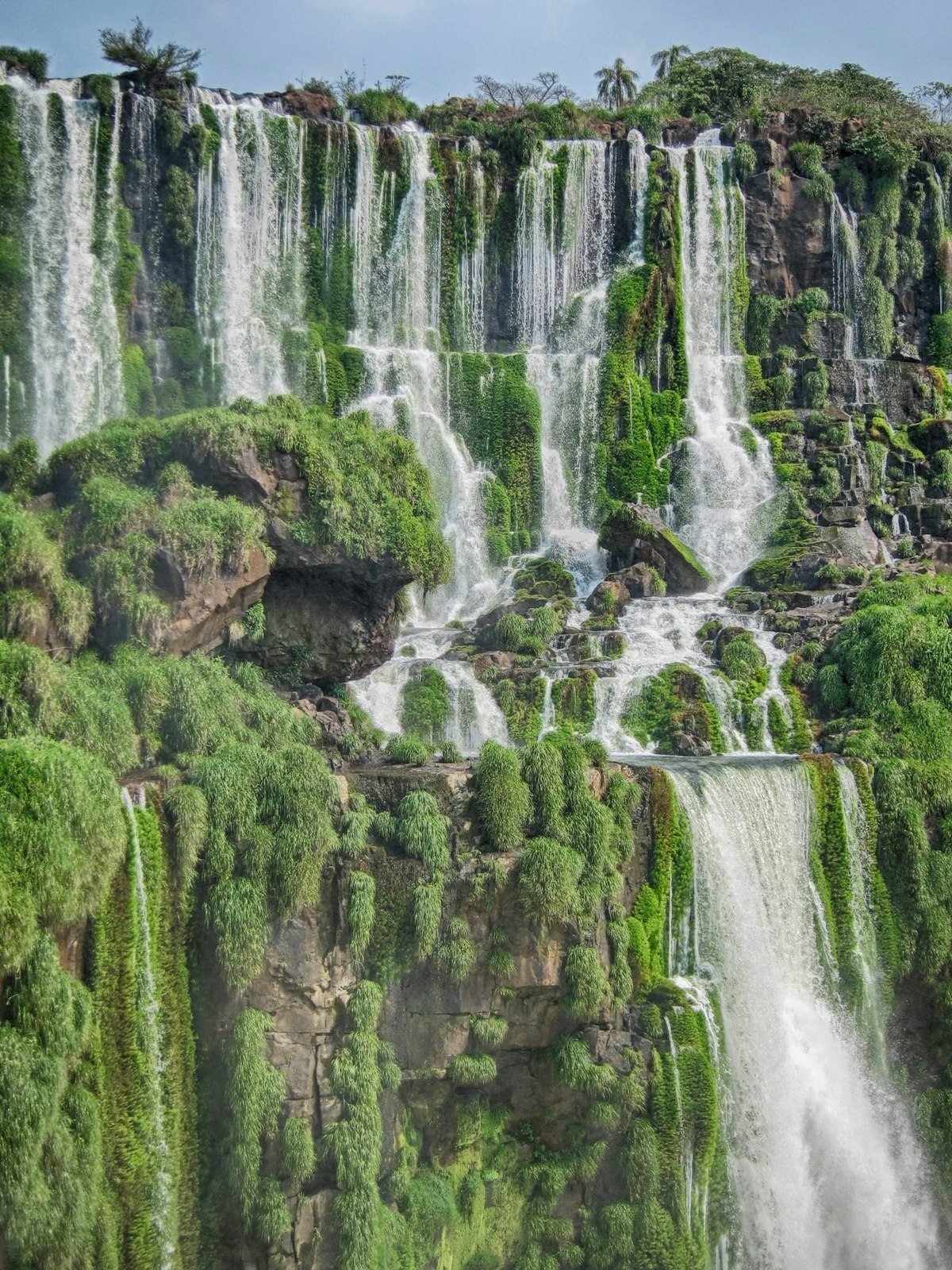 September Iguazu Falls Argentine side with returning spring vegetation