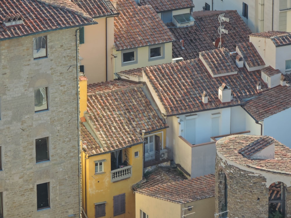 a group of buildings that are next to each other