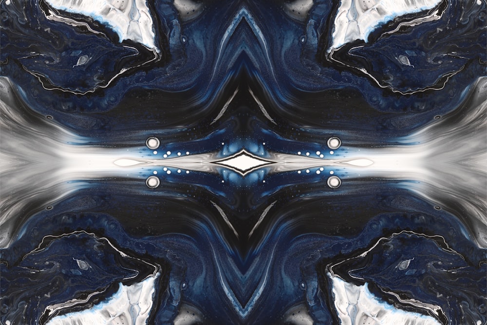 an abstract image of a blue and white pattern