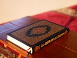 a book sitting on top of a wooden table
