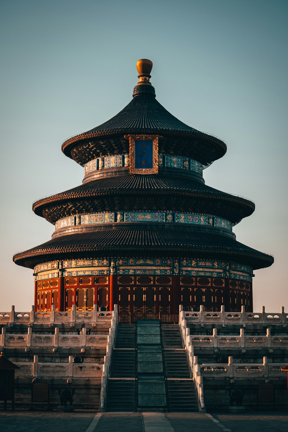 a tall building with steps leading up to it