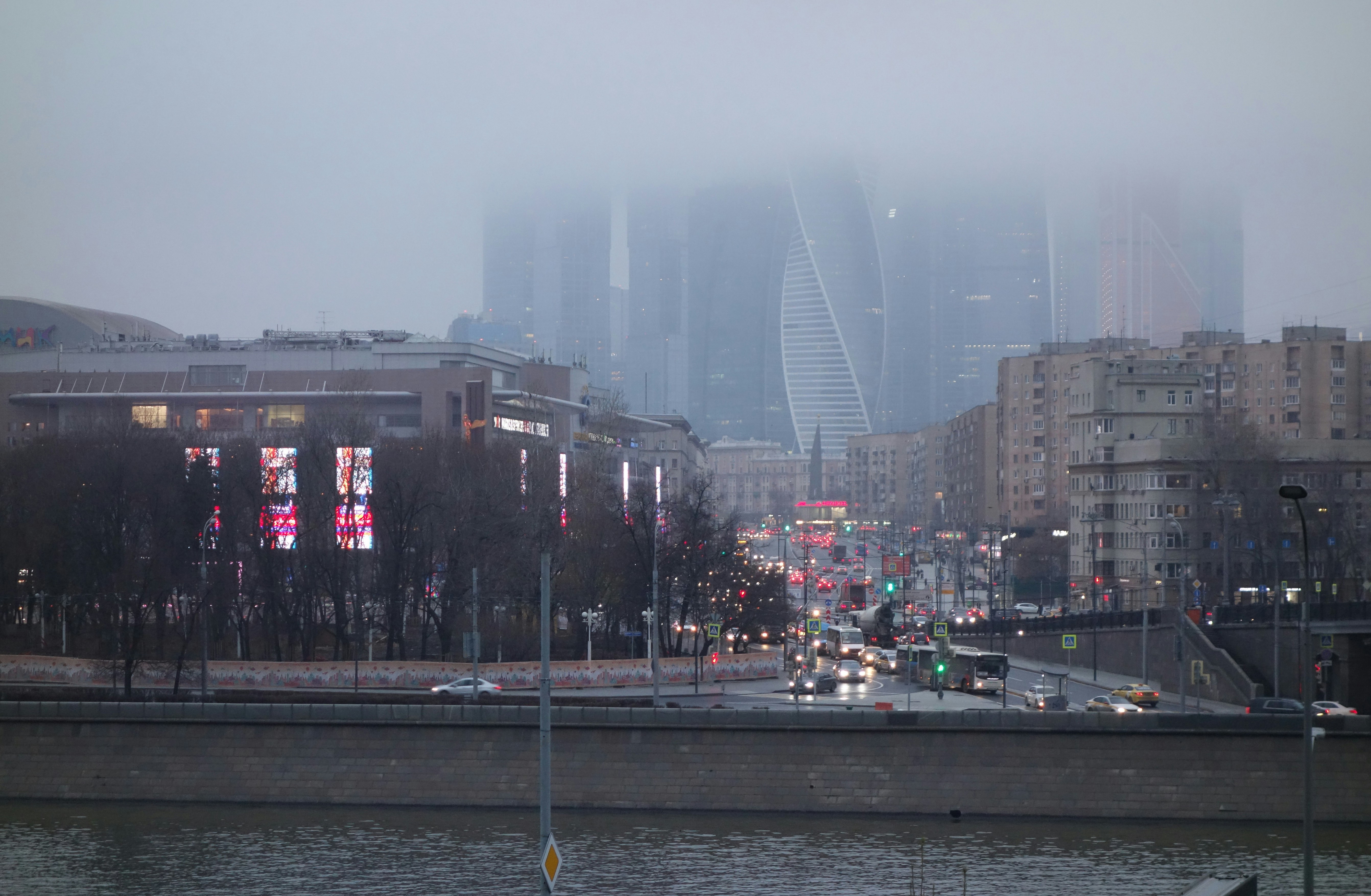 a view of a city with a lot of tall buildings