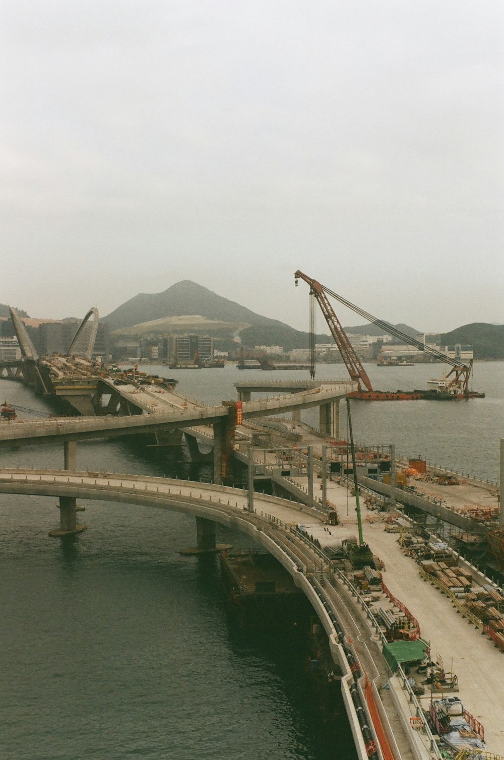 a large bridge over a large body of water