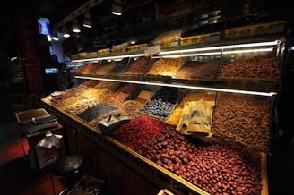 a store filled with lots of different types of food