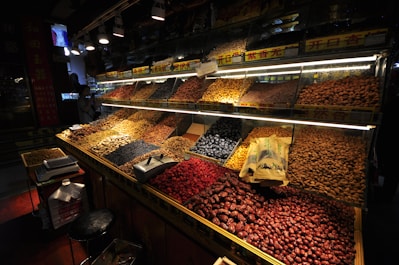 a store filled with lots of different types of food