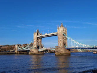 a large bridge spanning over a body of water