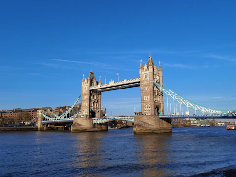 a large bridge spanning over a body of water