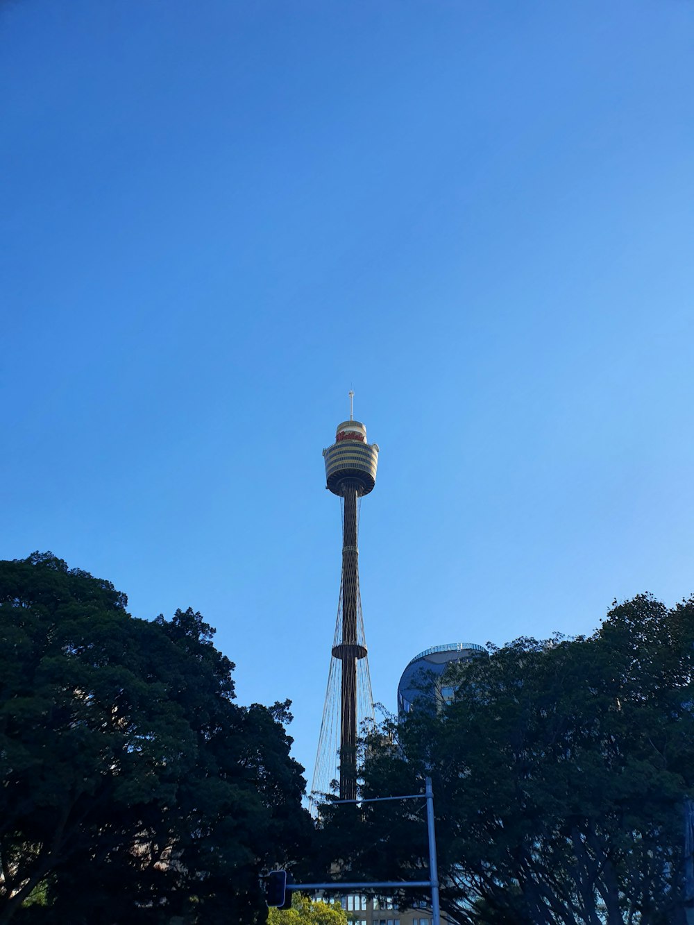 a tall tower with a clock on top of it