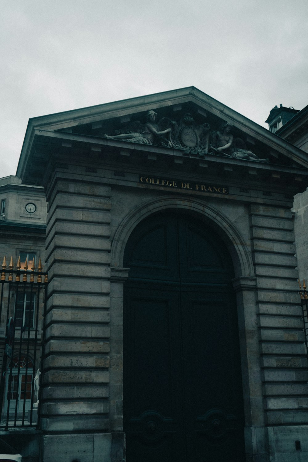 a building with a clock on the top of it