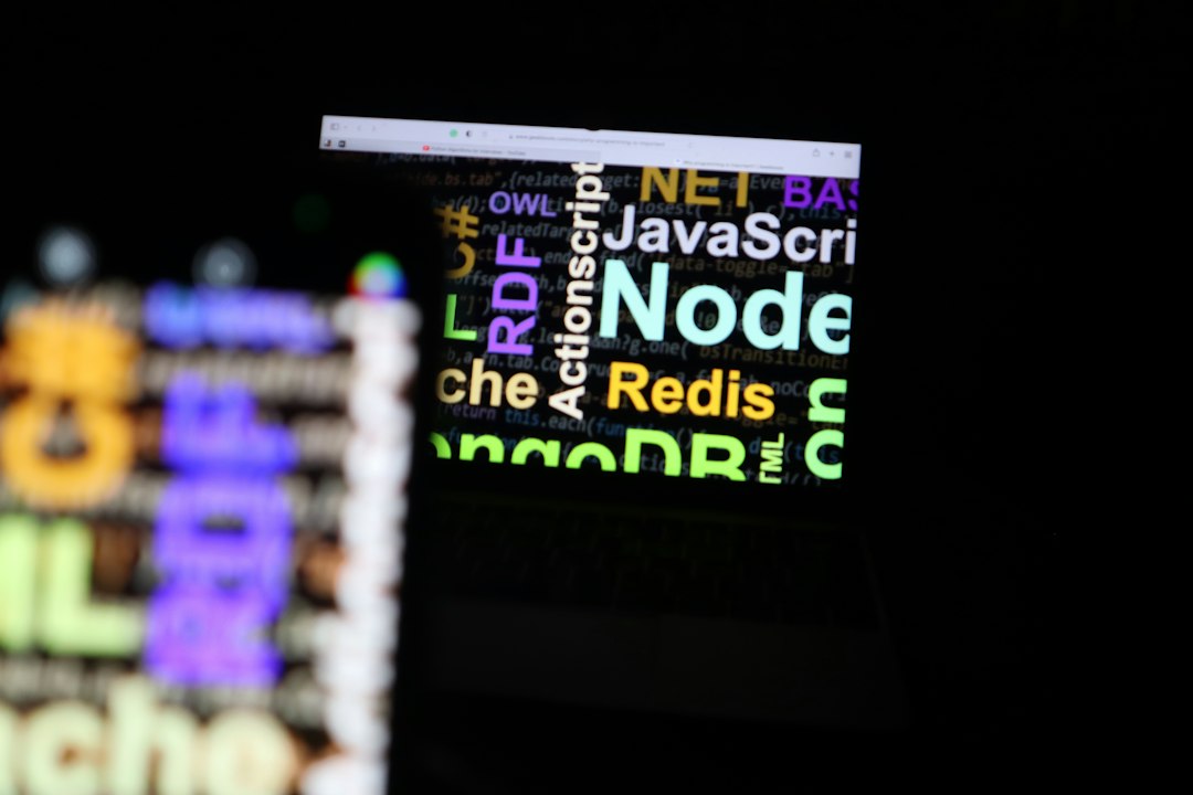 a close up of a computer screen with words on it