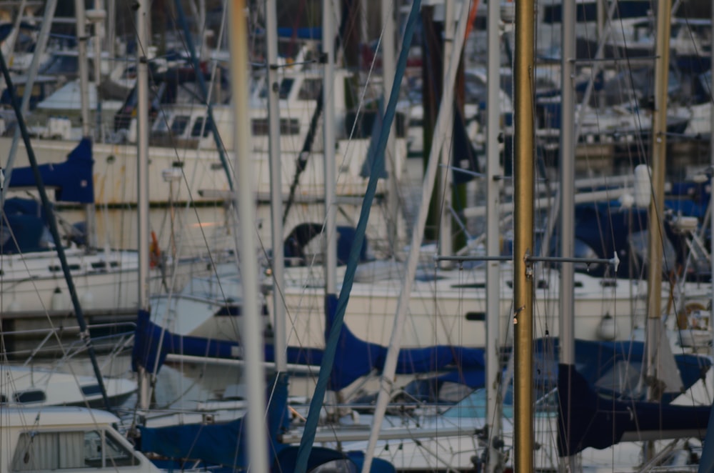 a bunch of boats that are sitting in the water