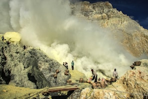 Specialized personnel monitoring the cassiterite smelting plant producing pure metallic tin.