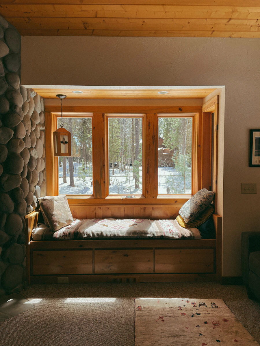 Wood daybed storage