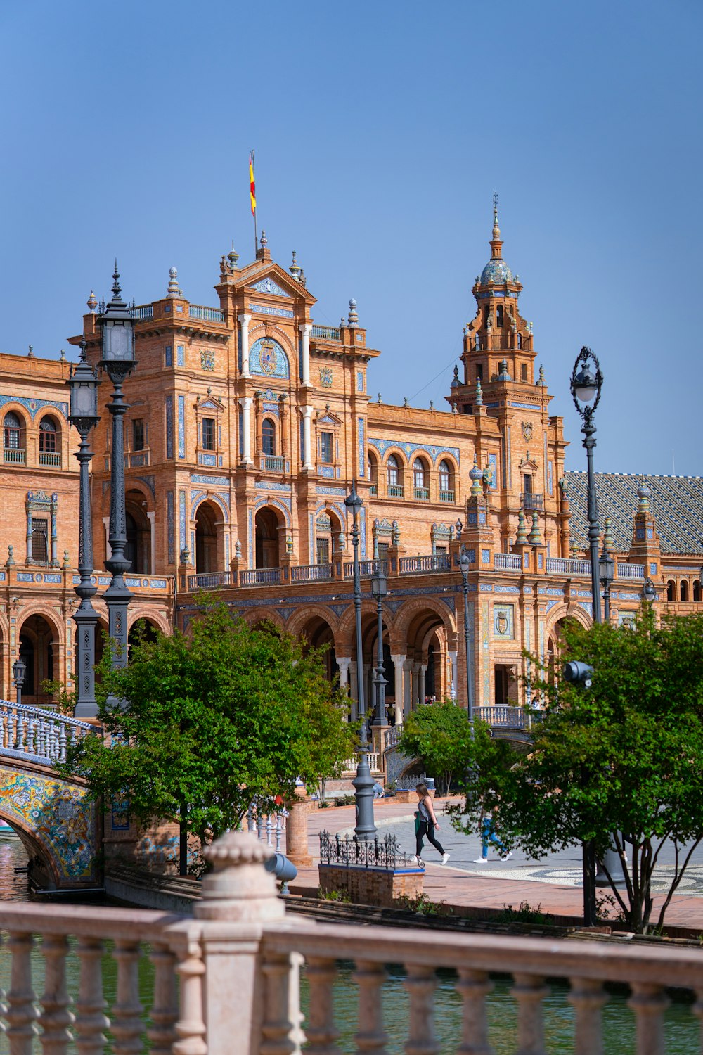 a large building with a clock tower on top of it