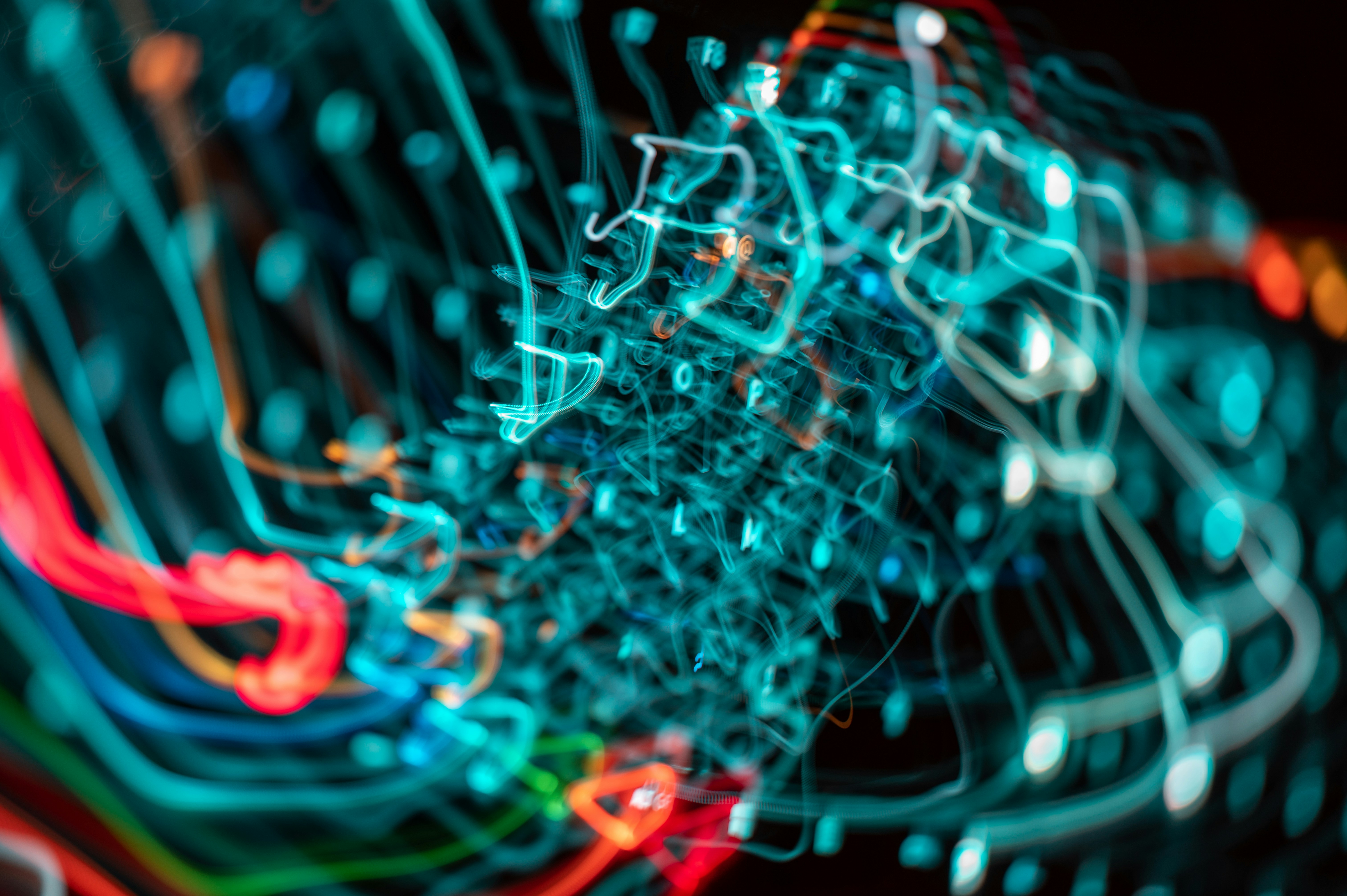 Abstract representation of AI guiding a musical learning journey with musical notes and waveforms