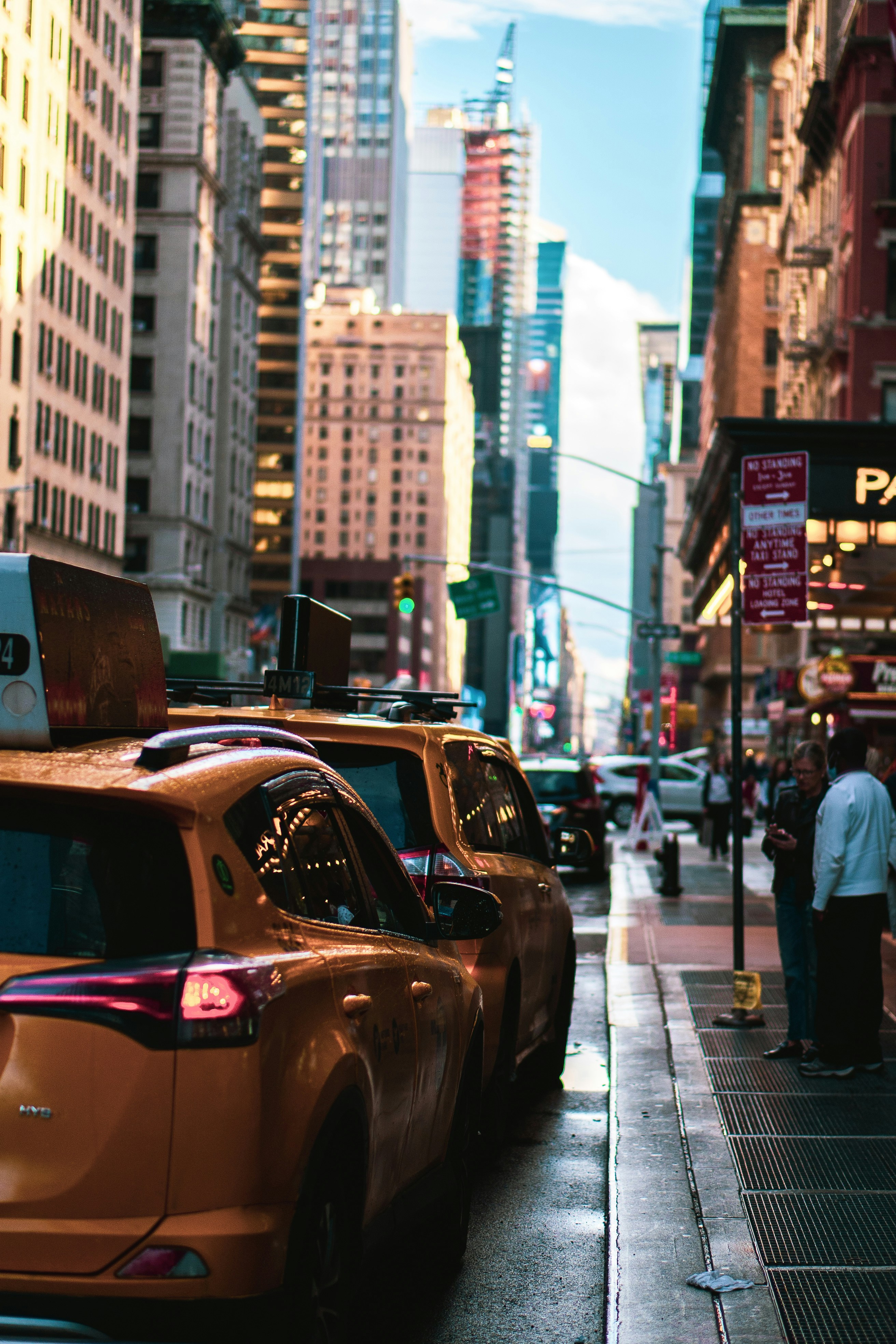 Yellow cabs in NYC