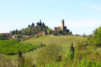 a small village on top of a hill