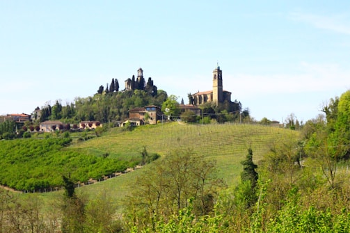 a small village on top of a hill