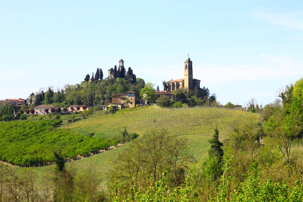 a small village on top of a hill