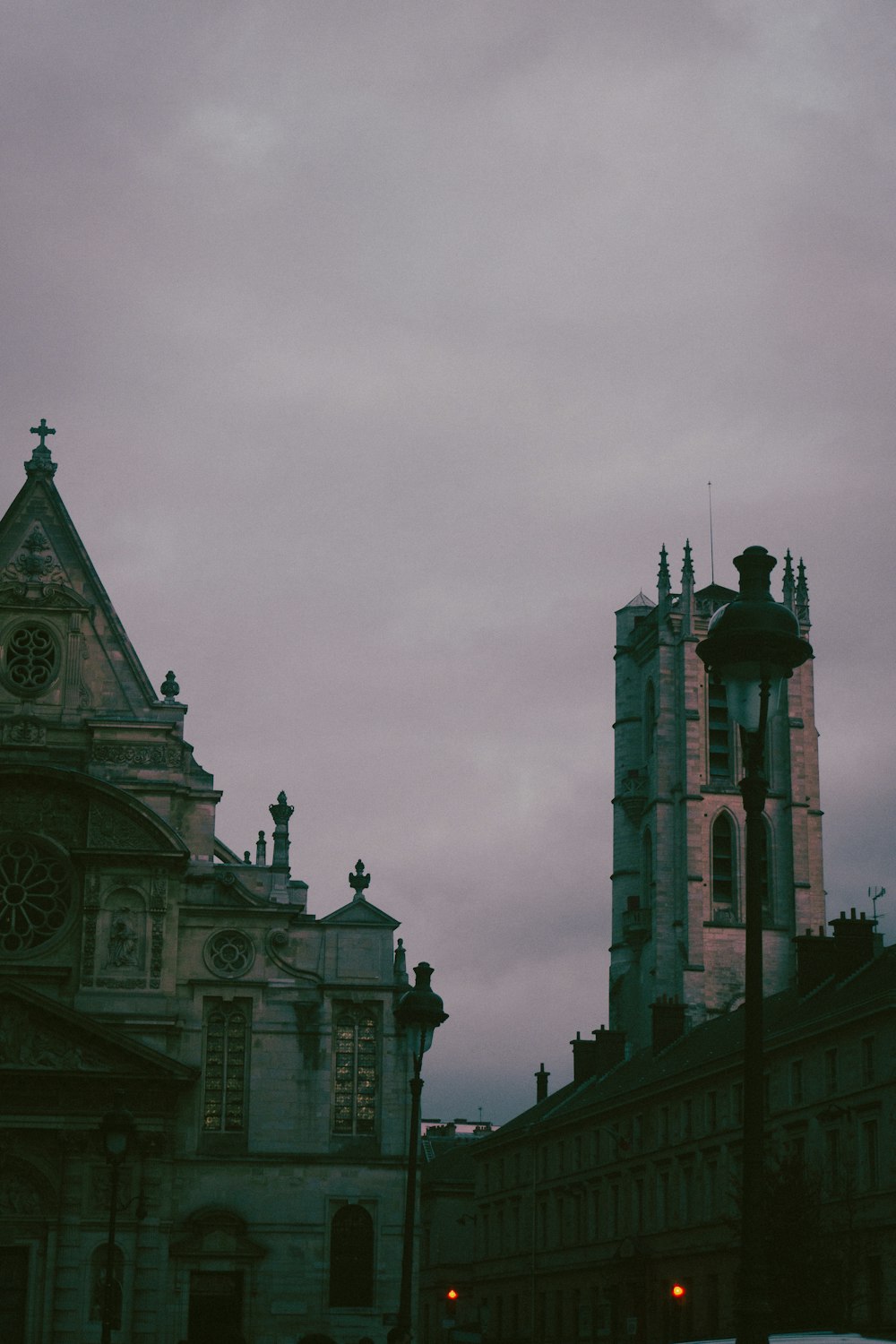 a large building with a clock on the front of it