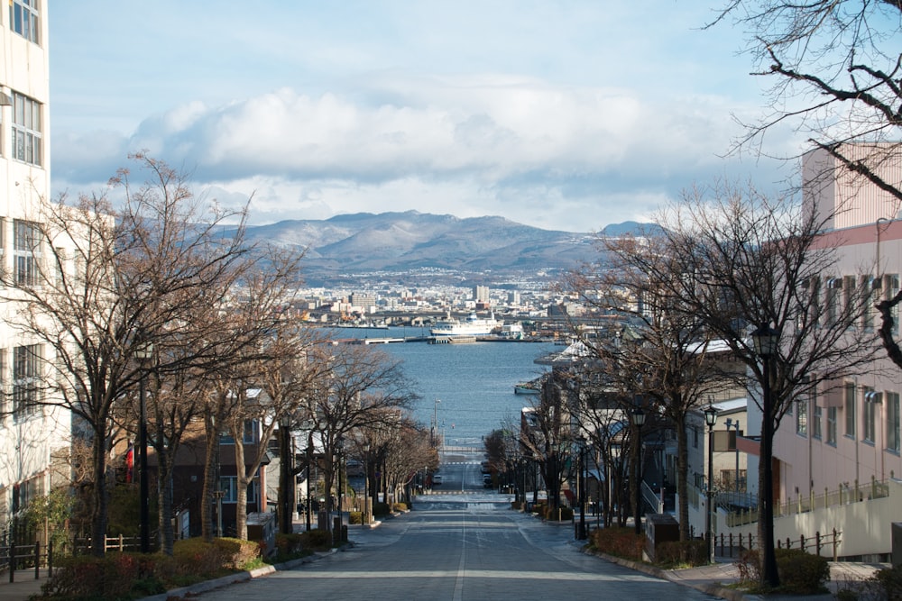 a view of a city street