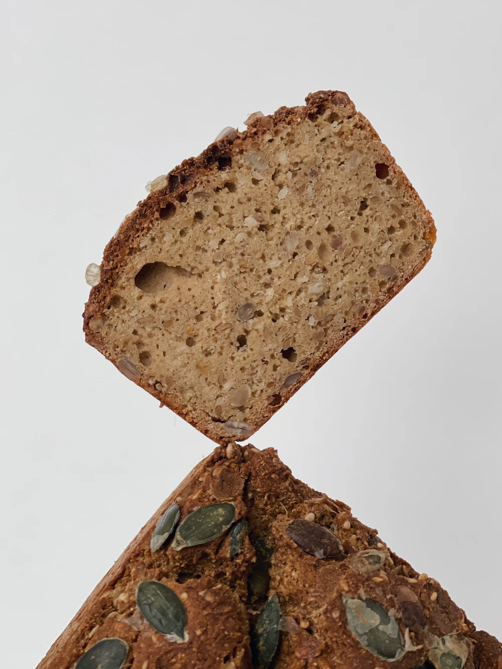 Bread premix sacks at bakery