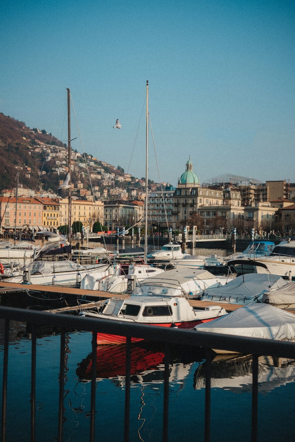 a harbor filled with lots of small boats