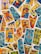 A colorful assortment of tarot cards is laid out, featuring a variety of illustrations, including figures, symbols, and mythical imagery. The cards are overlapping, each with vibrant colors and intricate designs, representing different suits and trumps within the tarot deck.