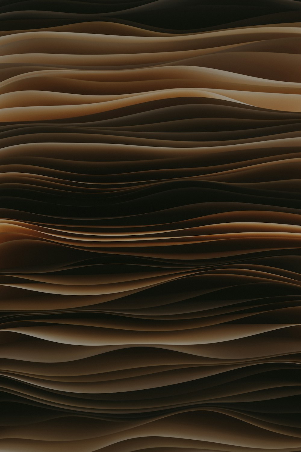 a brown abstract background with wavy lines