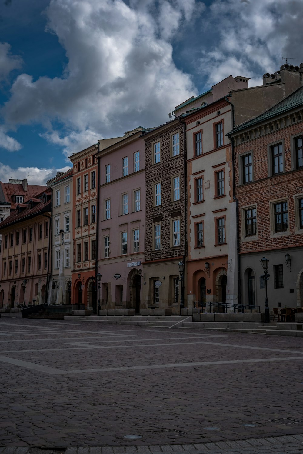 a row of buildings sitting next to each other