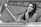 a black and white photo of a woman leaning on a rail