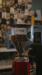 A vibrant billboard ad for a local coffee shop designed by Wise Media Communications.