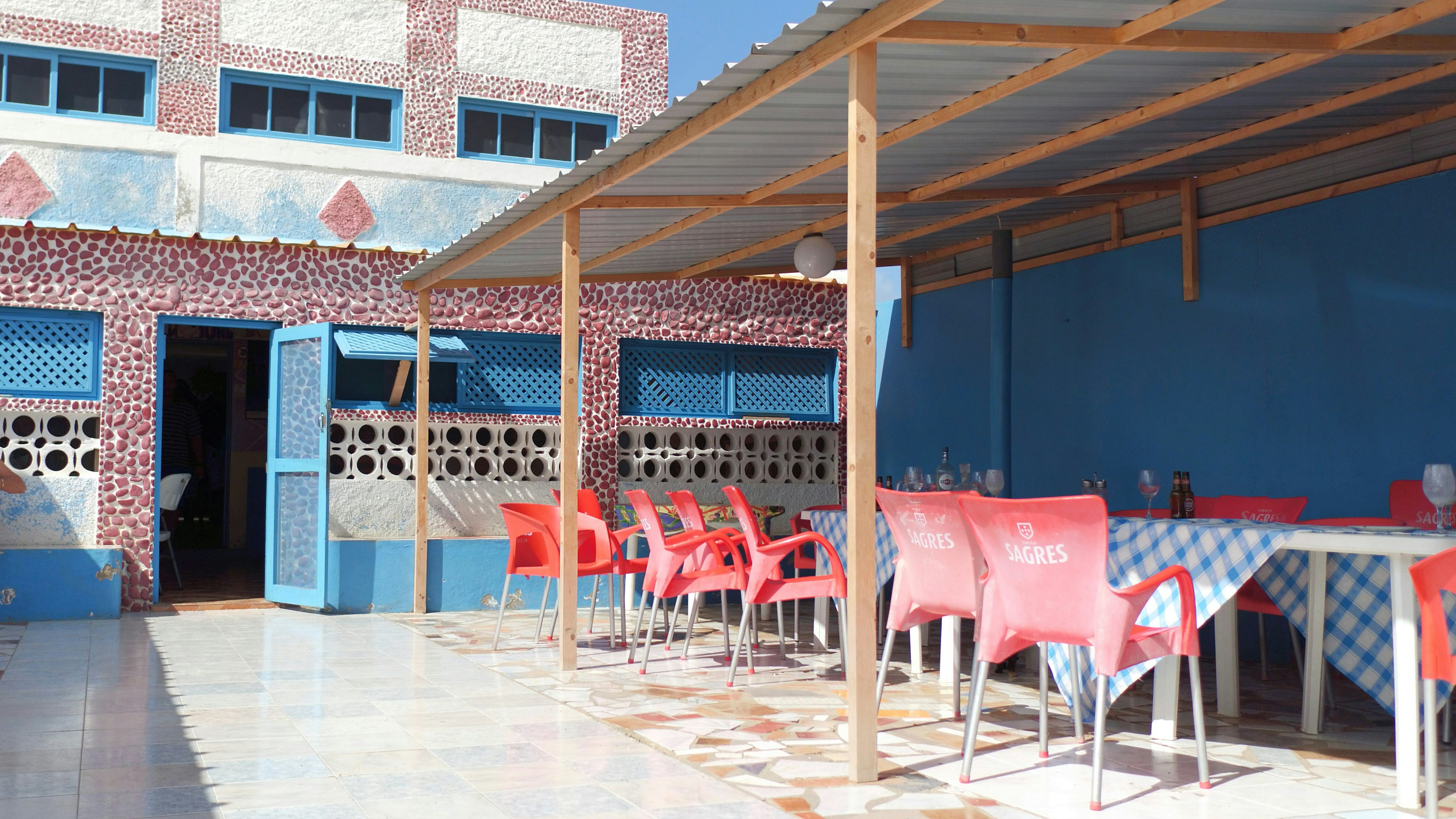 A local restaurant in Cape Verde